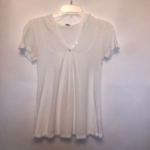 Short Sleeve Top with Hoodie
